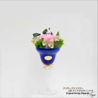 プリザーブドフラワー LEDクリスタルキャンドルpri004